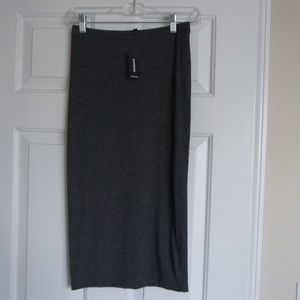 SOLD EBAY // Express Fitted Skirt STRETCHY Gray